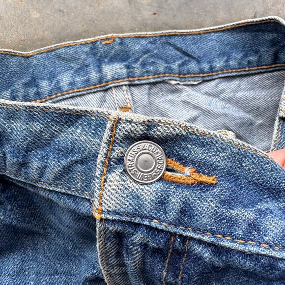 Vintage 90s Levis 517 Flare‎ Boot cut Blue Jeans - Picture 2 of 5